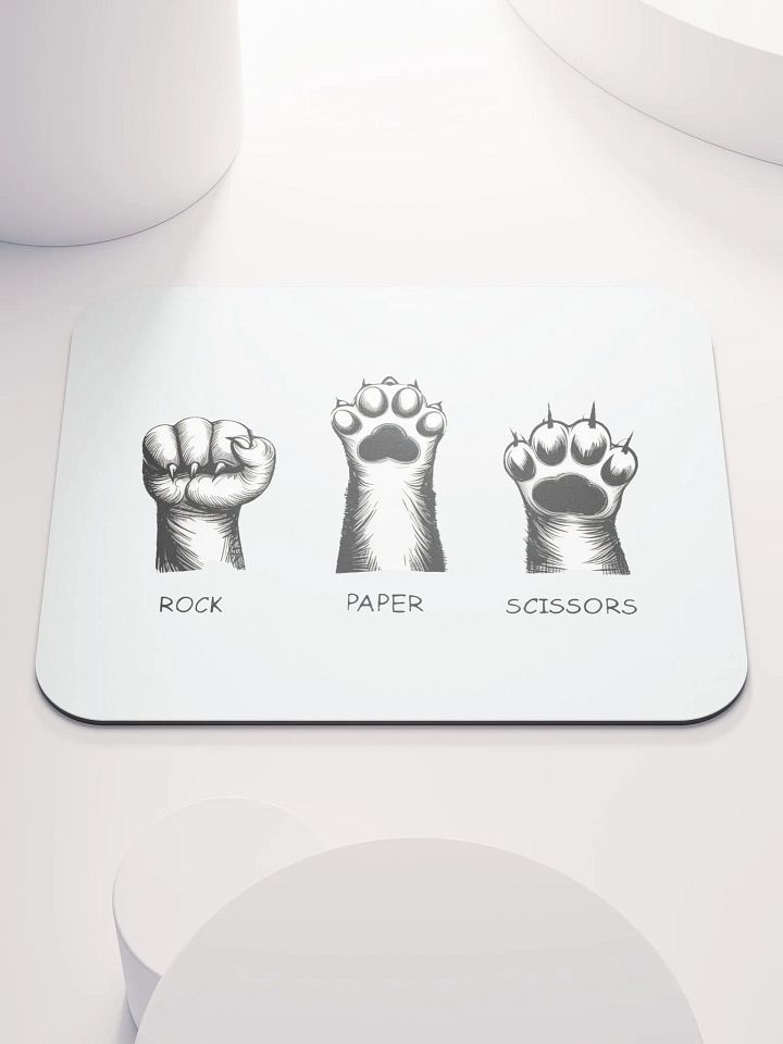rock, paper, scissors mouse pad product image (1)