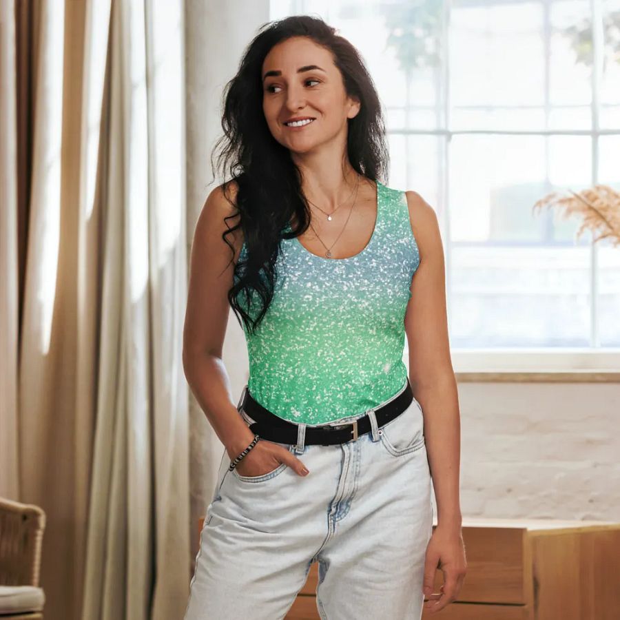 Glitter Unicorn Texture Design Tank Top (8) product image (8)