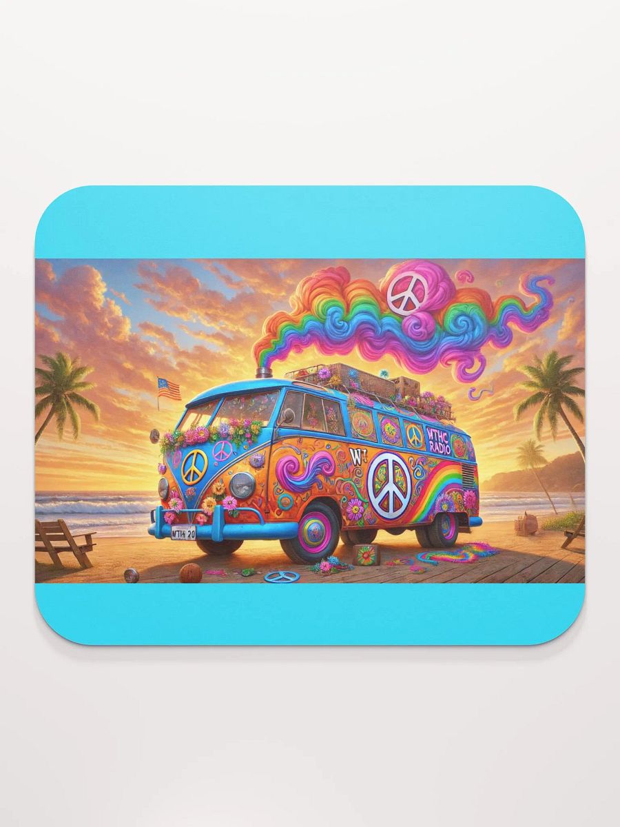 Da Psychedelic Beach Van Mouse Pad product image (2)