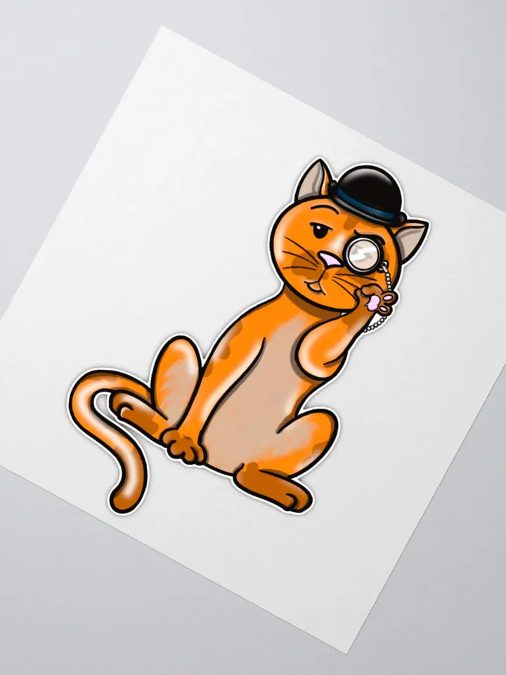 Fancy Cat Sticker product image (1)