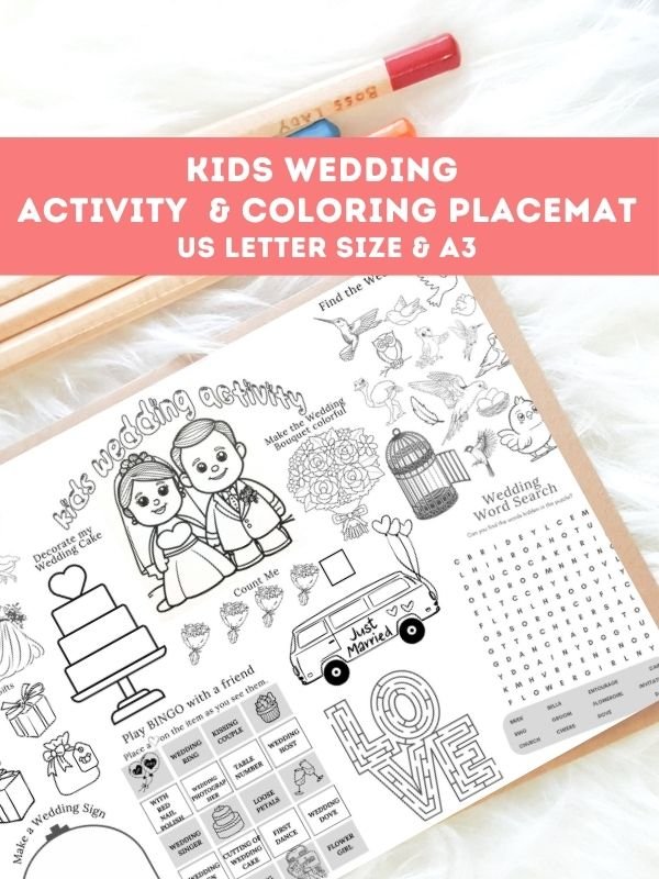 Kids Wedding Activity Sheet product image (1)