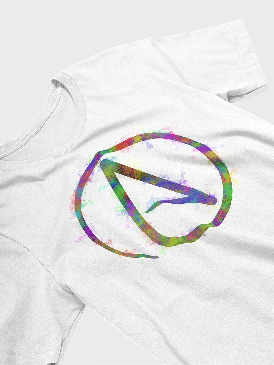 Atheist symbol with bright colour splatters T-Shirt product image (46)