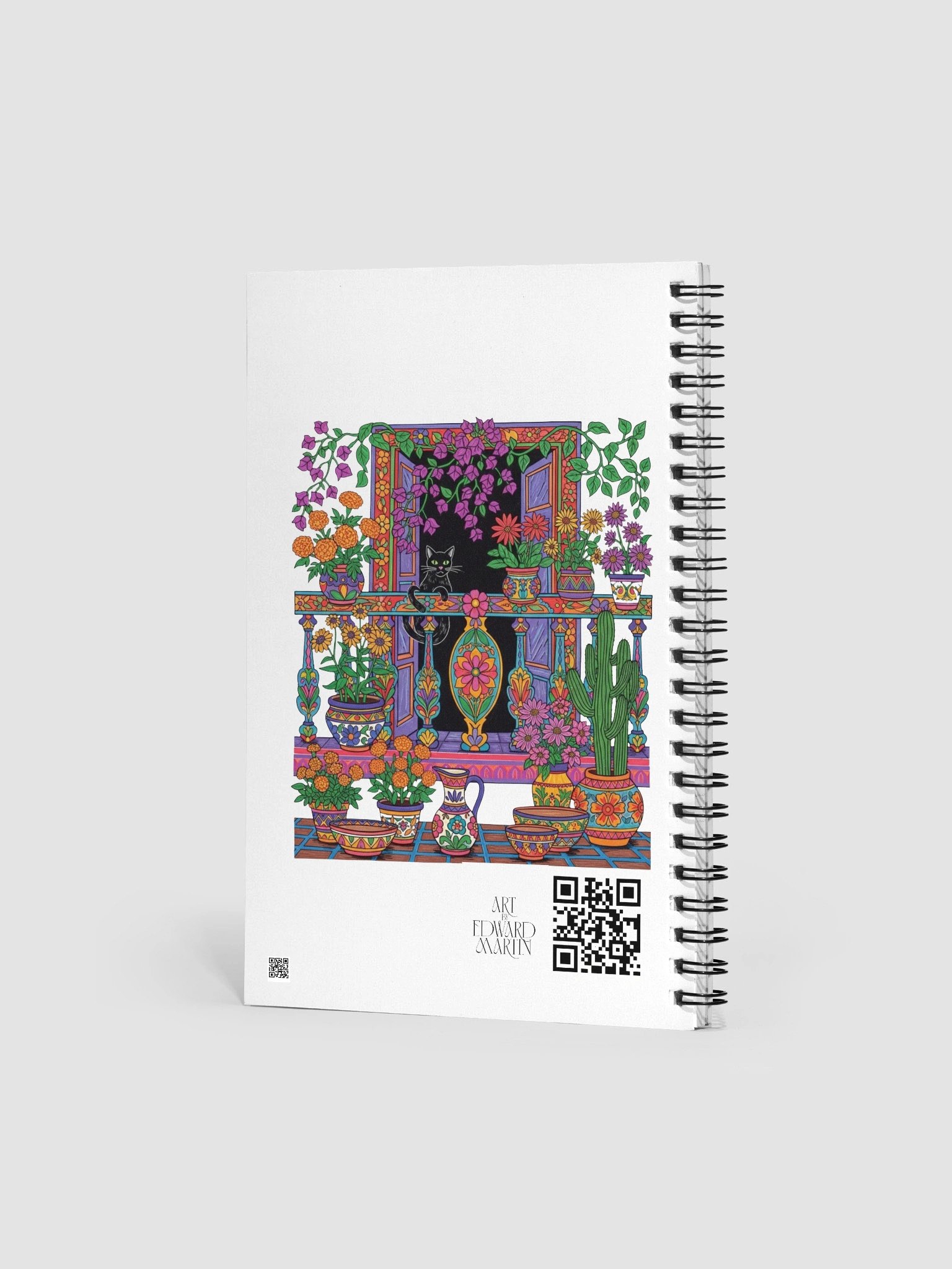 Whimsical Window Garden Spiral Notebook product image (2)