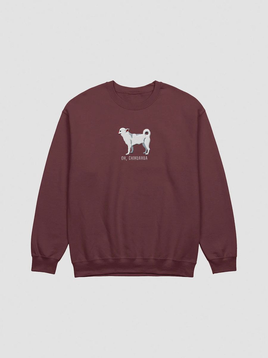 Oh, Chihuahua Sweatshirt (Embroidered) of a Chihuahua(White) product image (7)