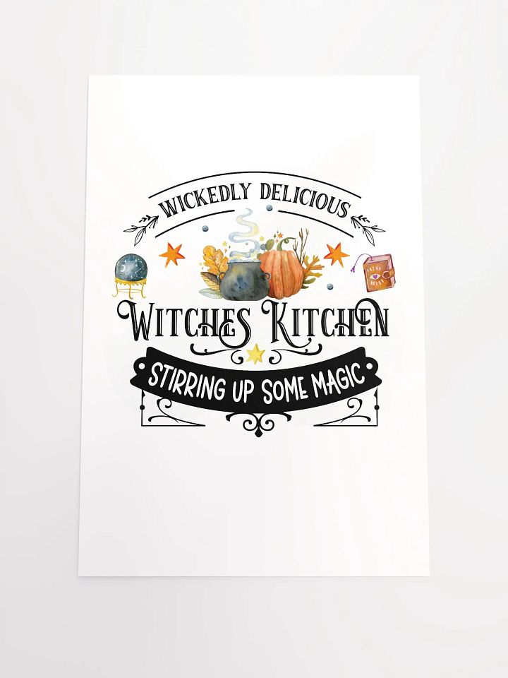 Wickedly Delicious Stirring Up Some Magic POSTER - Witchy, Kitchen Witch, Magic Kitchen Gift product image (2)
