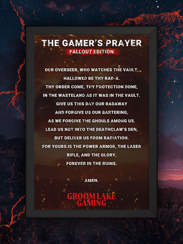 The Gamer's Prayer: Fallout Edition product image (1)