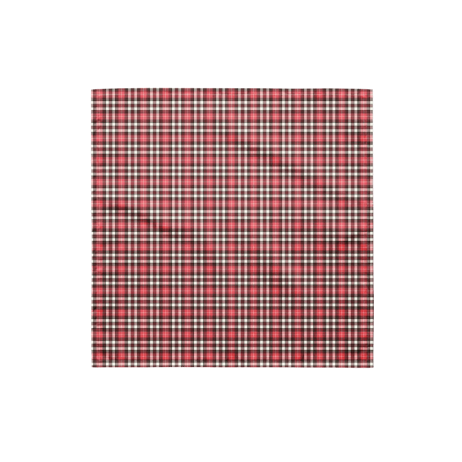Coral Pink, Black, and White Plaid Bandana product image (4)