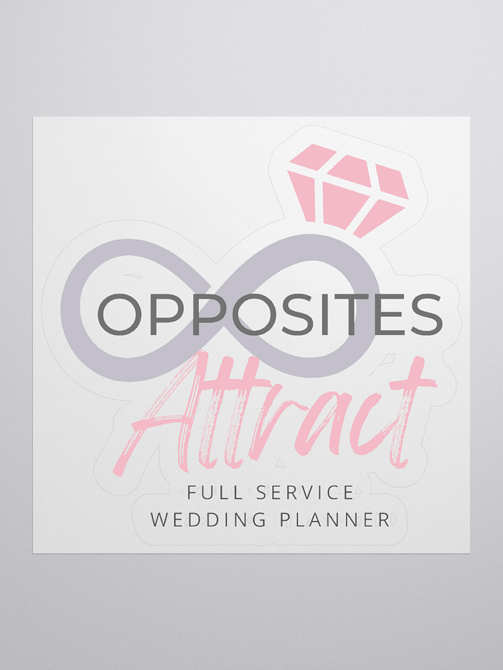 Opposites Attract Full Service Wedding Planner (Opposites Attract) Sticker product image (2)