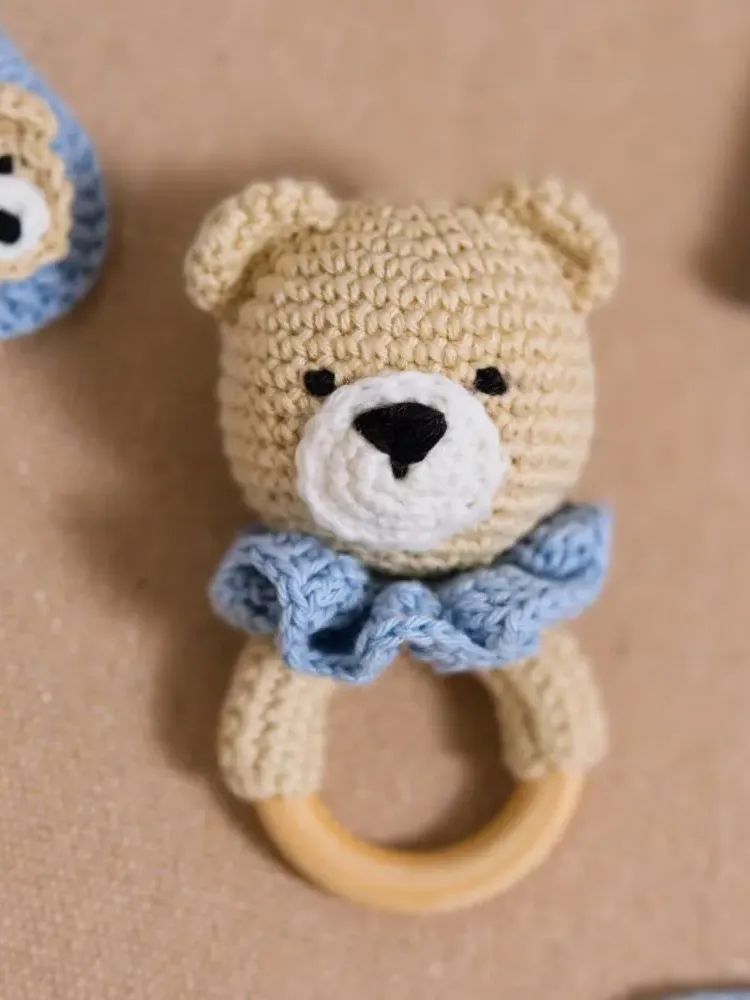 Crochet Pattern: Teddy Bear Baby Rattle product image (5)