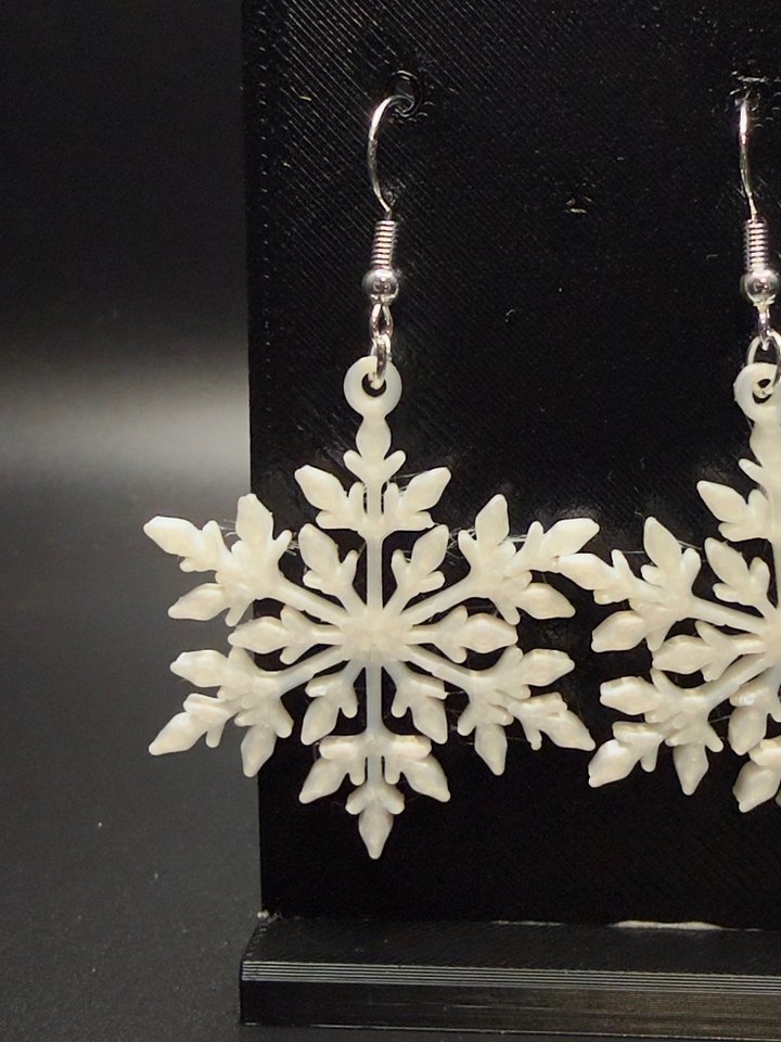Arctic Crystal Snowflake Earrings product image (2)