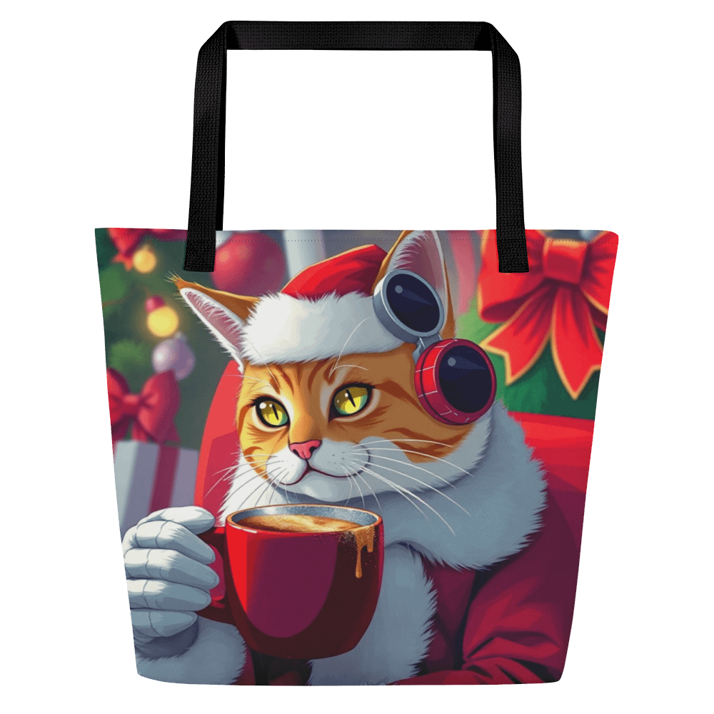 Large Tote Bag w/ Pocket-🎅 "Claws of Claus" product image (1)