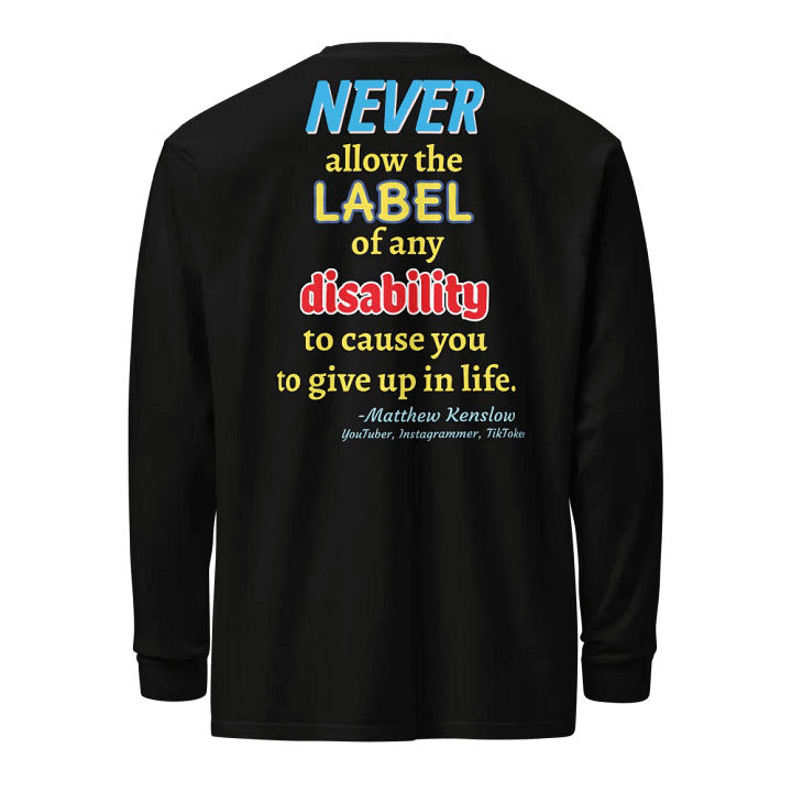 Heavyweight Long Sleeve Shirt [Quote 3] | Garment-Dyed, Unisex product image (1)