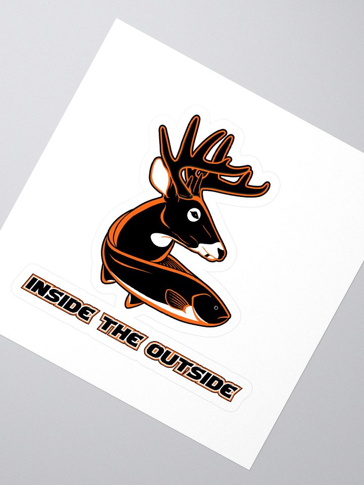 Inside The Outside Black Orange Logo Sticker product image (2)