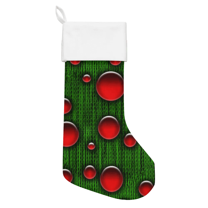 Nerdy Binary Data Christmas Stocking product image (1)