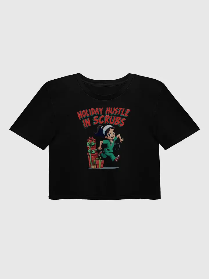 Cheerful Holiday Hustle Scrubs Crop Top product image (2)