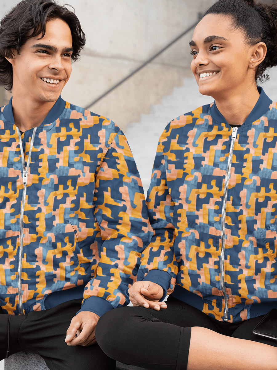Flowing Shapes | Unisex Bomber Jacket product image (1)