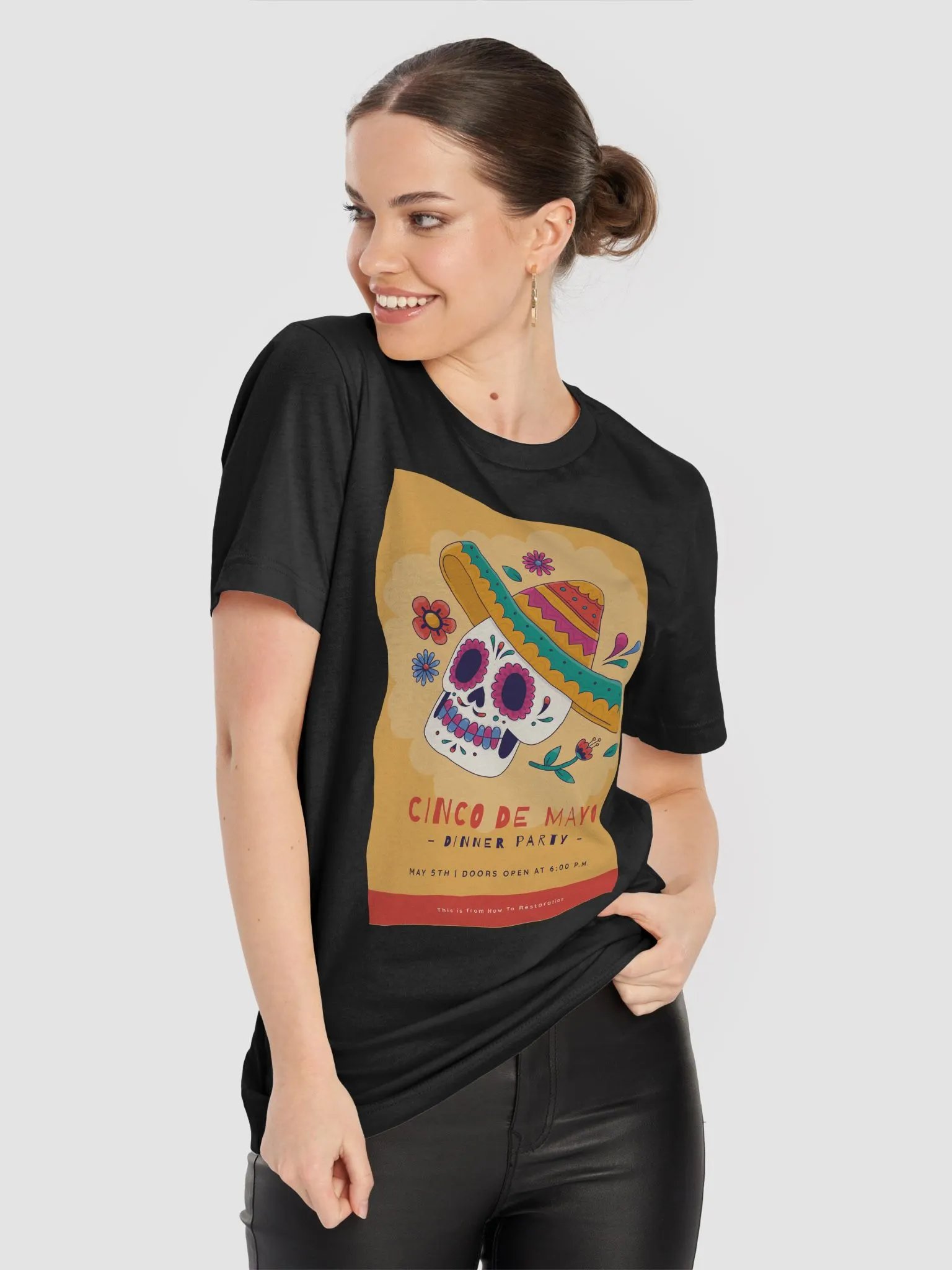 Fiesta Skull Cinco de Mayo T-Shirt product image (31)