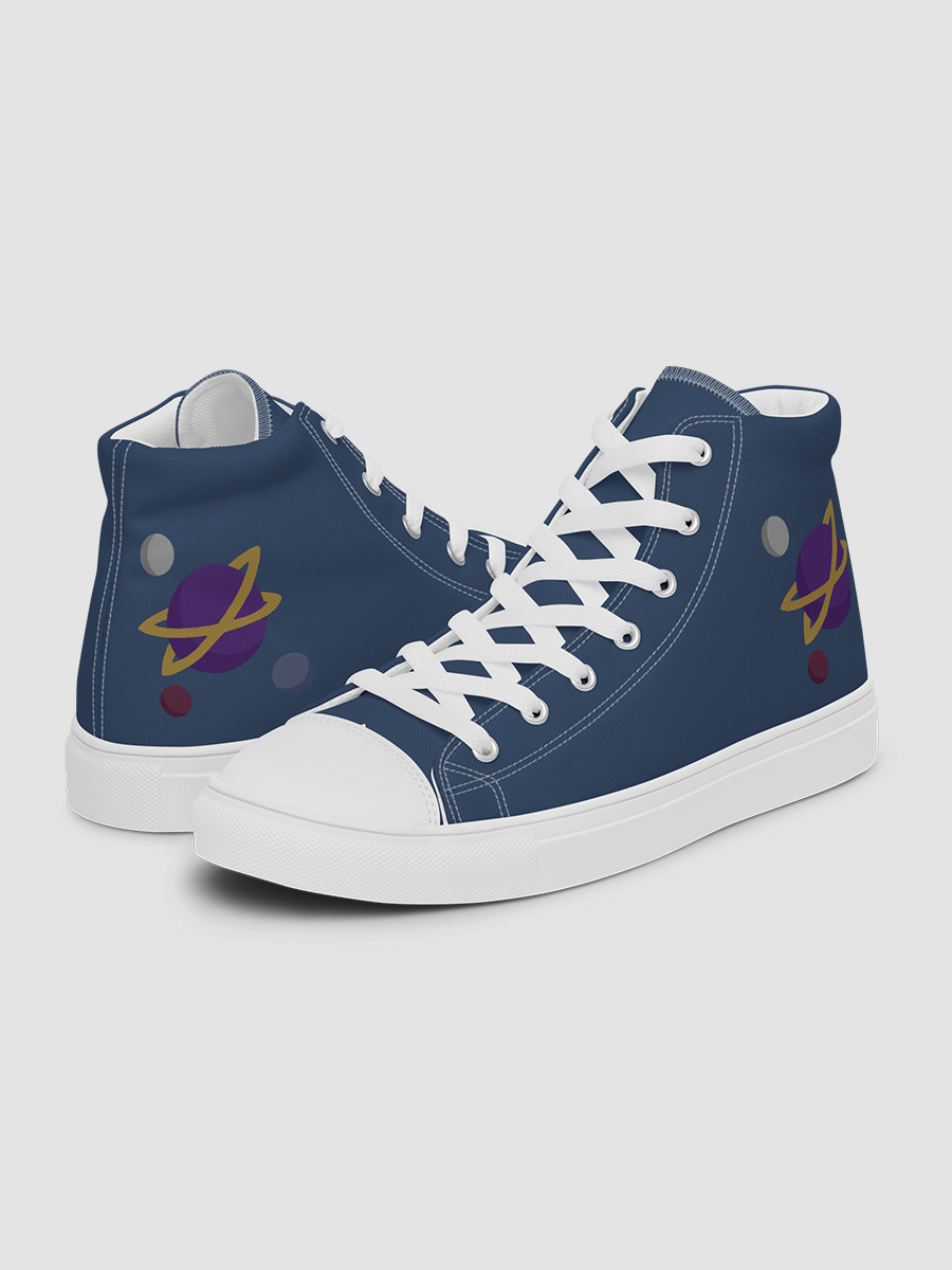 Women’s high top canvas shoes - Dark Blue product image (6)