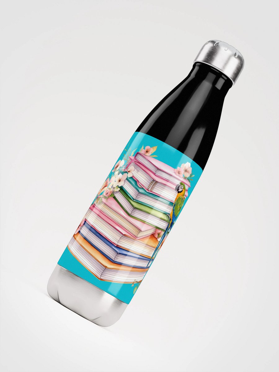 piled books steel water bottle product image (10)