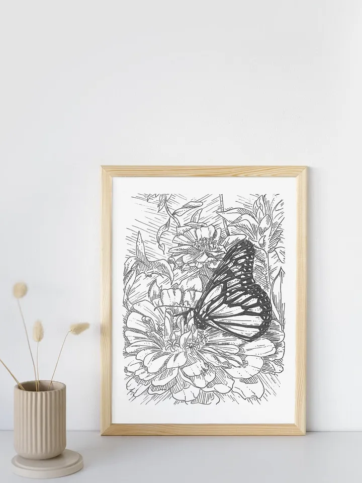 Butterfly in Ink Giclée Art Print product image (2)
