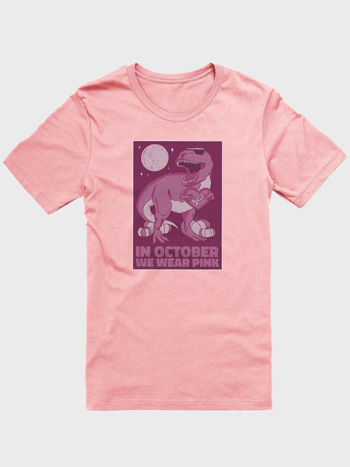 T-Rex Breast Cancer Awareness Premium T-shirt product image (1)