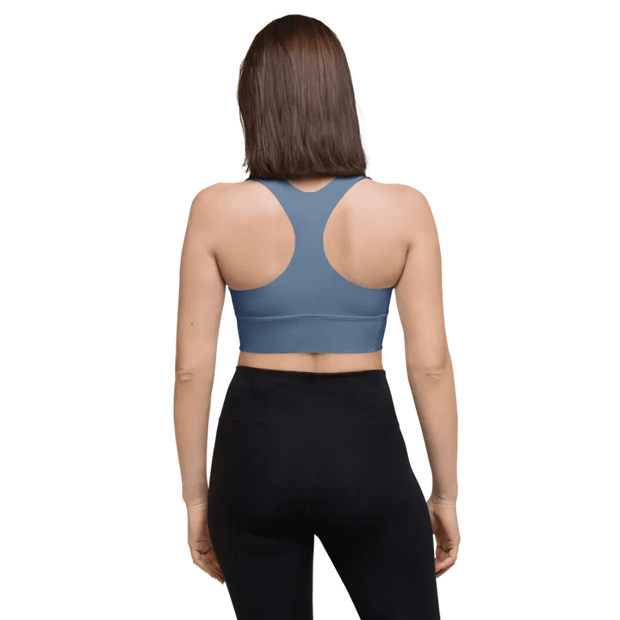 Blue Blossom Matching All-Over Sports Bra product image (4)