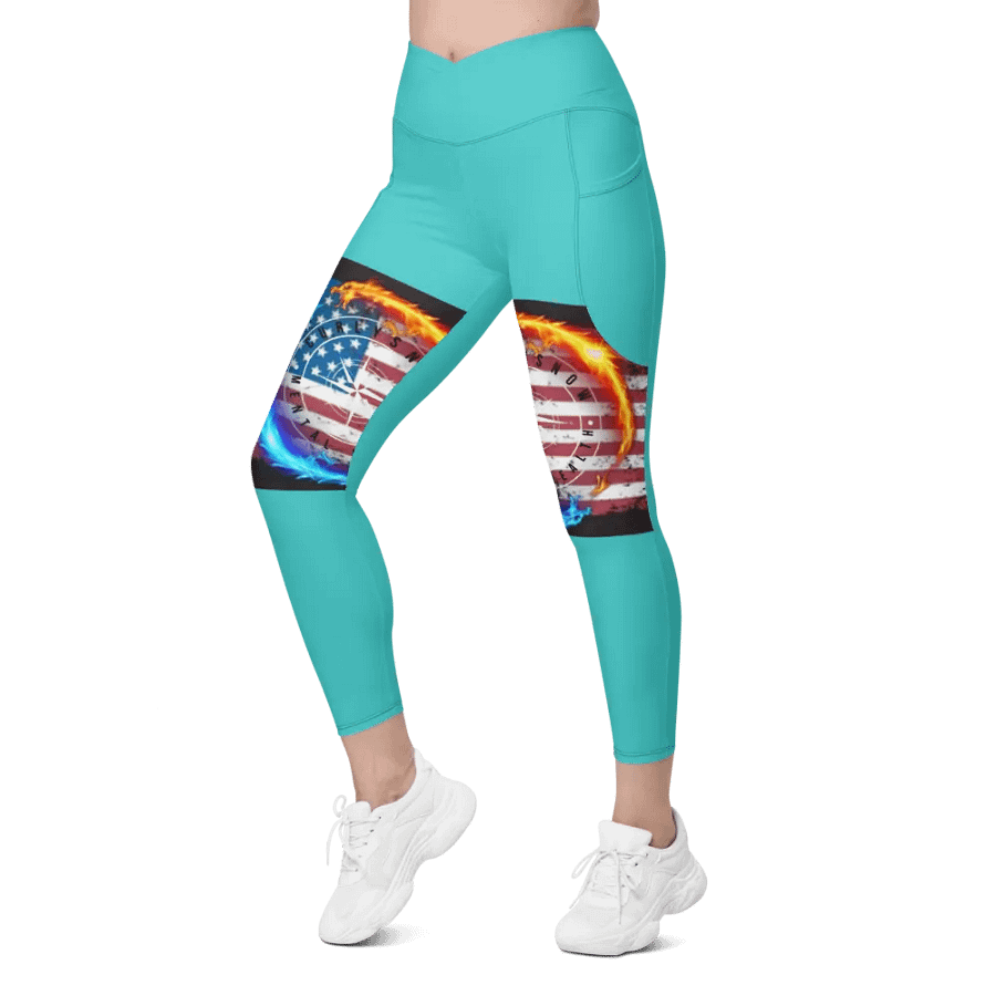 Leggings w pockets dark turquoise product image (5)