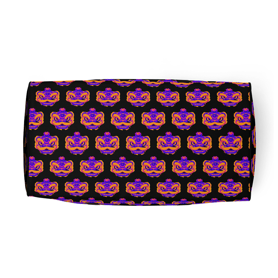 Dragon Dance Mask Mosaic Duffle Bag - Black product image (5)