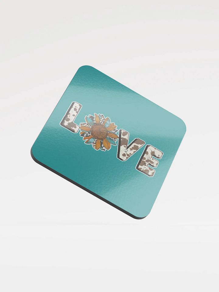 Sunflower Love Cork Coaster product image (1)