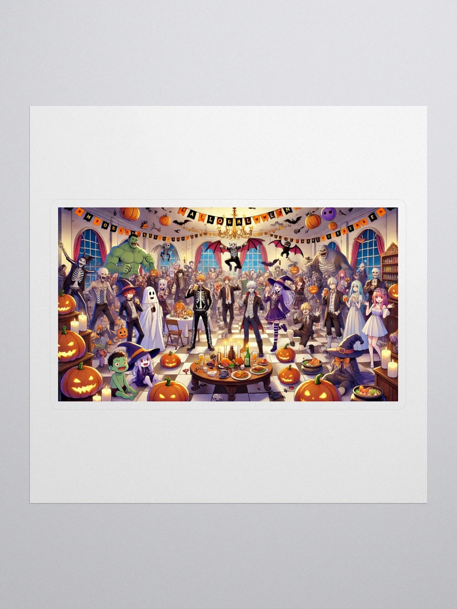 Anime Monster Party Vinyl Sticker – Halloween Edition 👾🎉 product image (3)