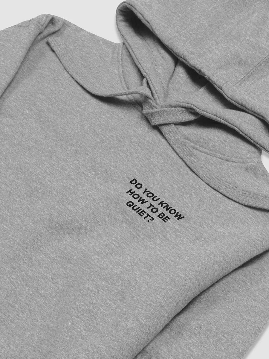 Do you know how to be Quiet? Hoodie (B) product image (5)
