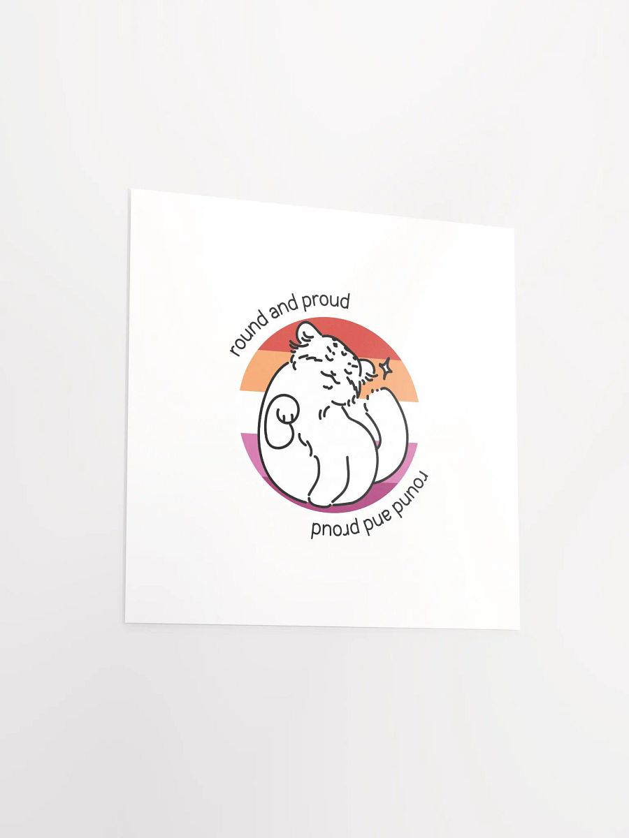 Round and Proud Manul Lesbian Version - Matte Poster product image (3)