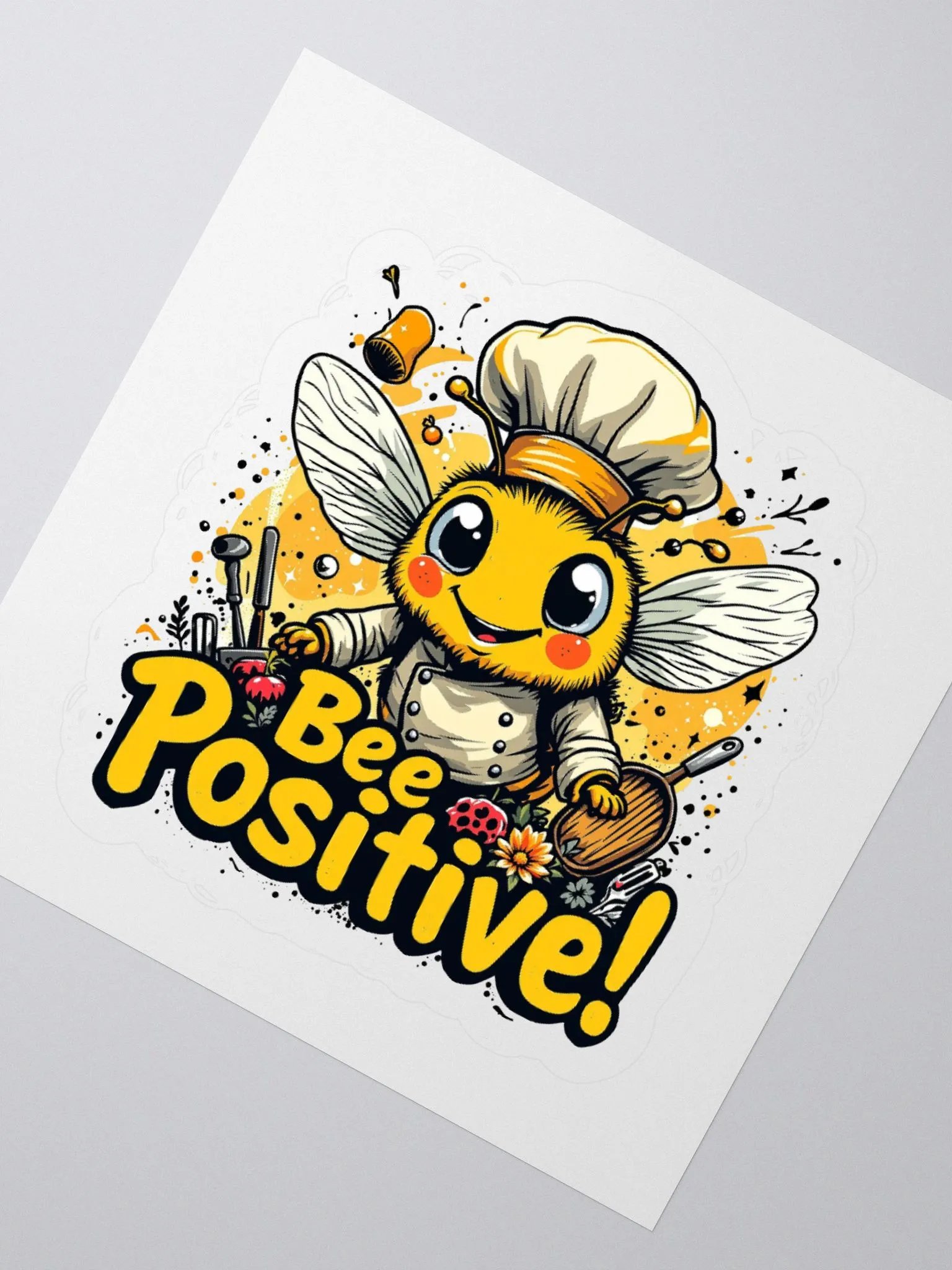 Bee Positive Chef Sticker Pack product image (6)