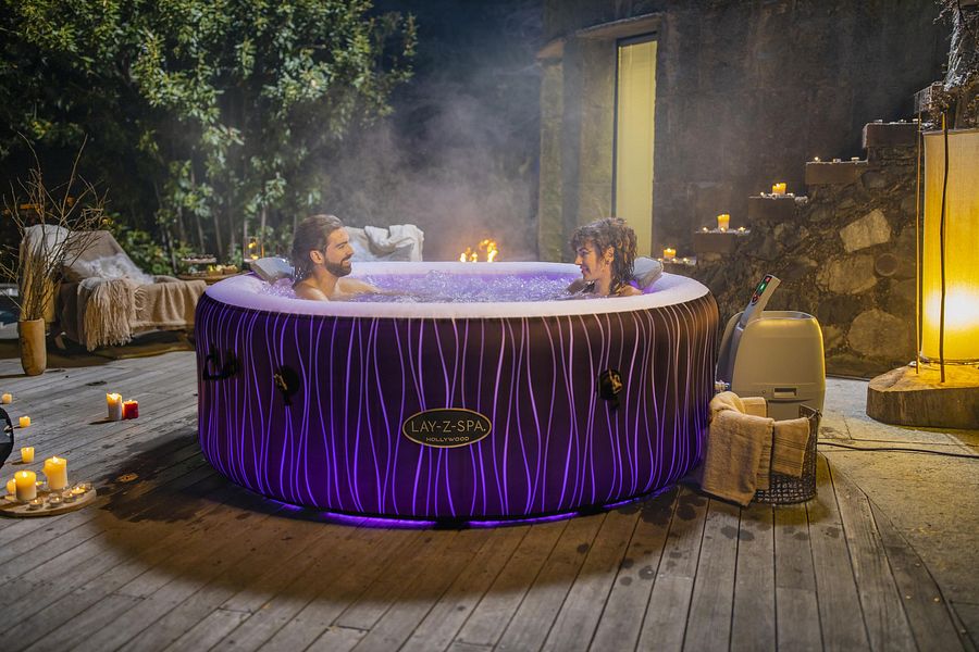 60059 Lay-z-Spa 77" x 26" Hollywood Airjet with LED (Portable Hot Tub Jacuzzi) product image (3)