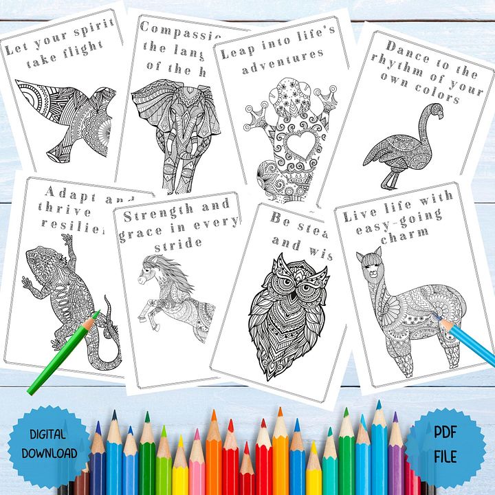 Animal Mandala Coloring Book product image (2)