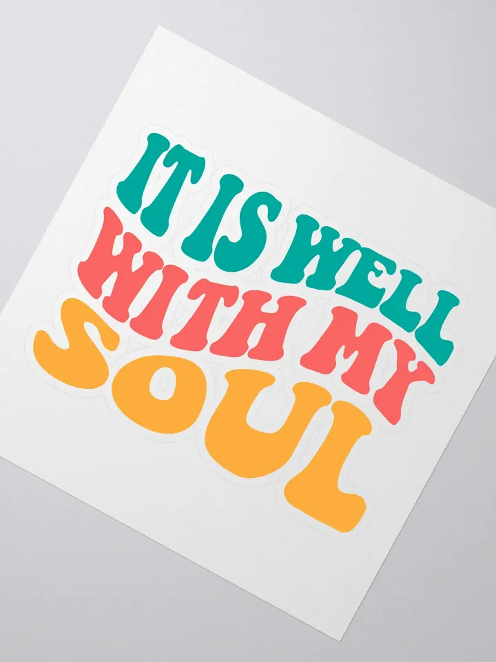 It Is Well Retro Style Sticker product image (2)