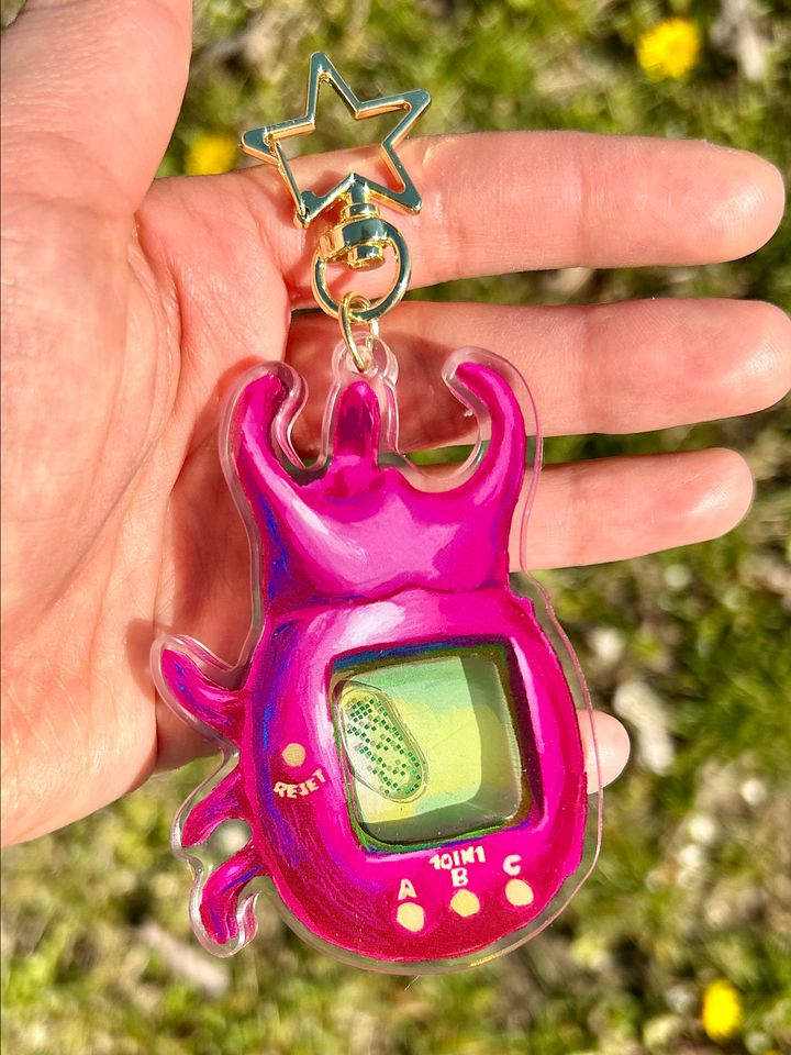 Tamagotchi Beetle Shaker Keychain product image (1)