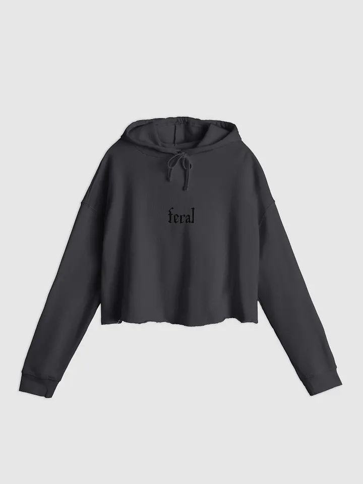 Feral Blackout Crop Hoodie product image (1)