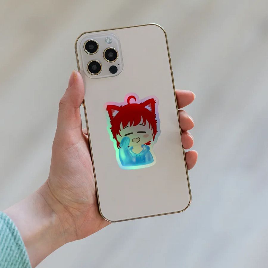 Sleepy Void Kitty - Holographic Sticker product image (6)