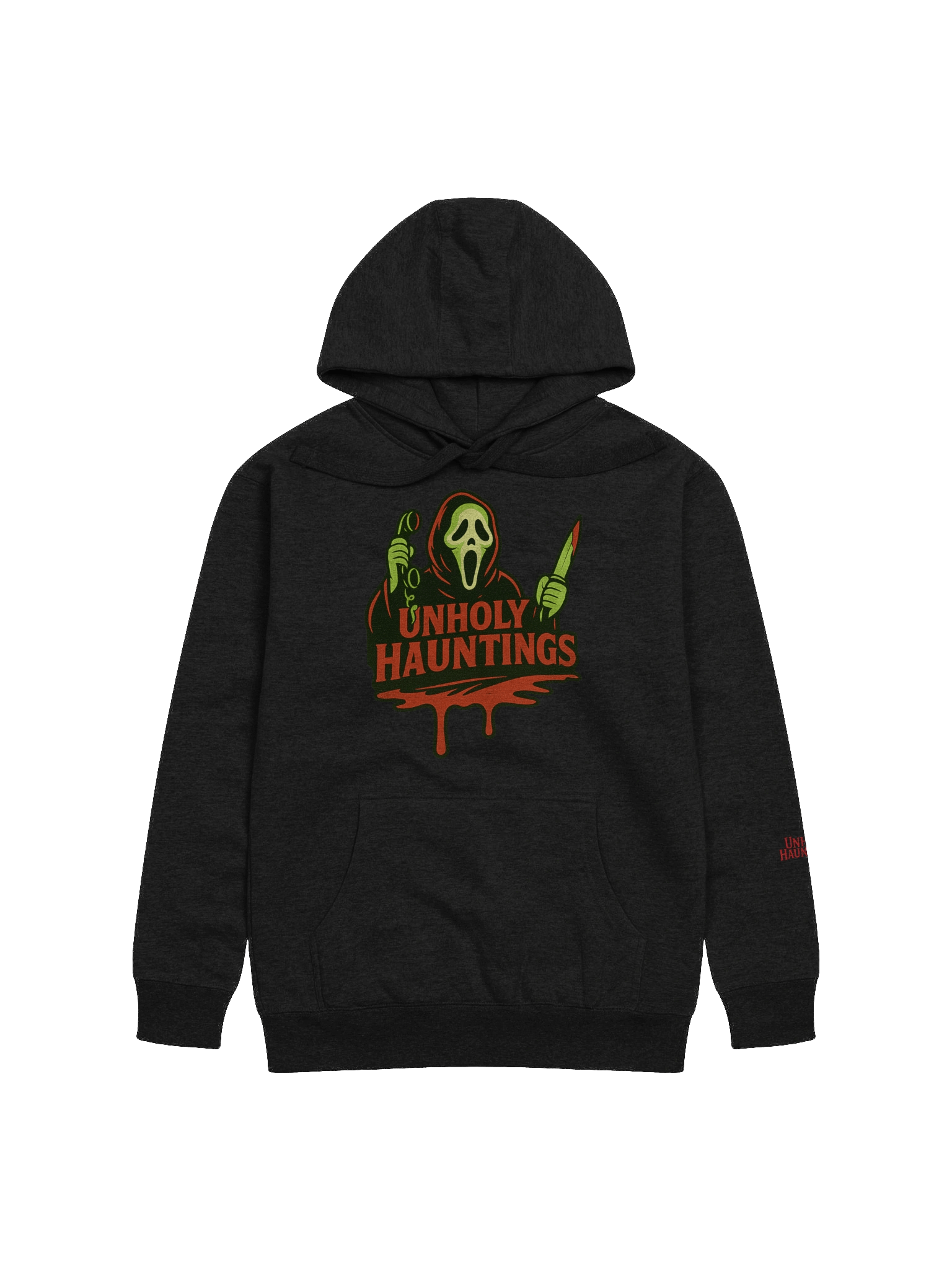 Unholy Hauntings Ghost Face Black Sweatshirt product image (1)