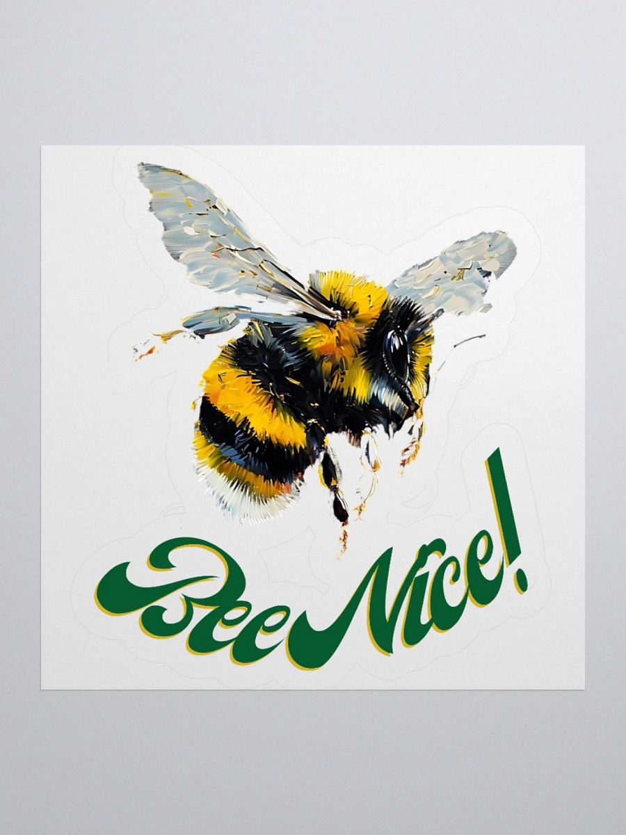 Bee Nice! Vibrant Kiss Cut Stickers product image (3)