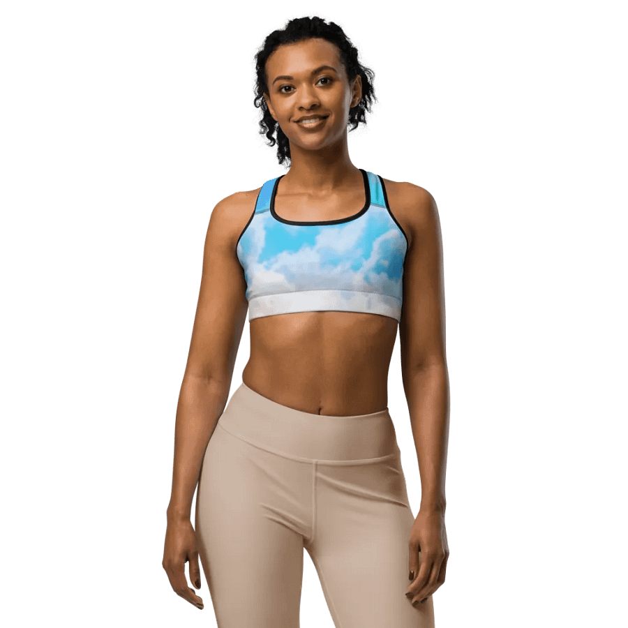 Blur cloud rainbow Design Sports Bra - V6 product image (12)