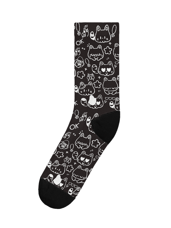 Cute Cat Doodles - Crew Socks product image (1)