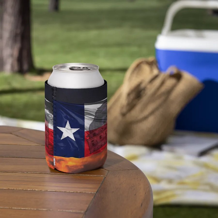 Rogue Raven Texas Flags Can Cooler product image (7)