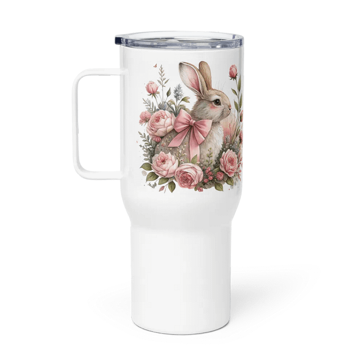 Rabbits 'n Roses Travel Mug product image (2)