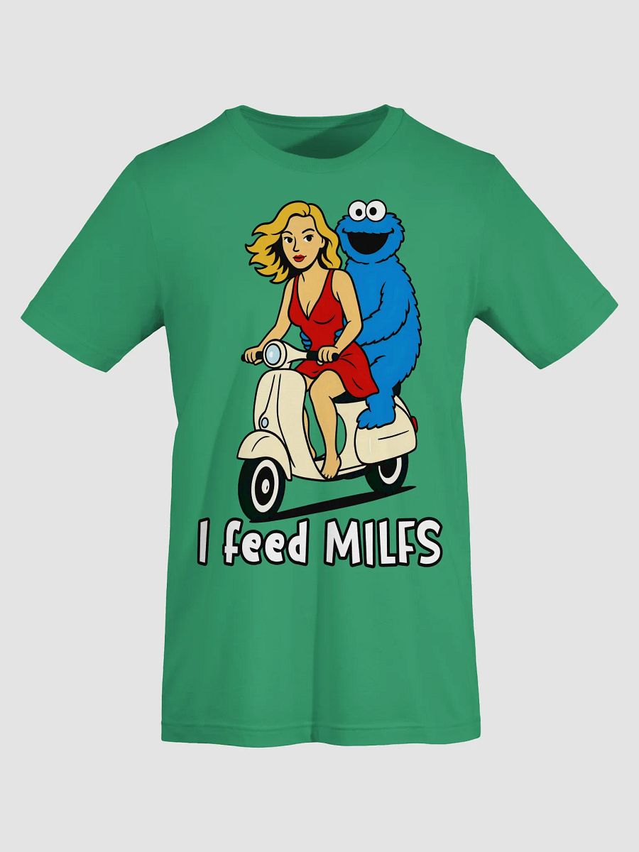 I Feed MILFs Tee – Retro Cartoon Chaos on a Vespa product image (6)