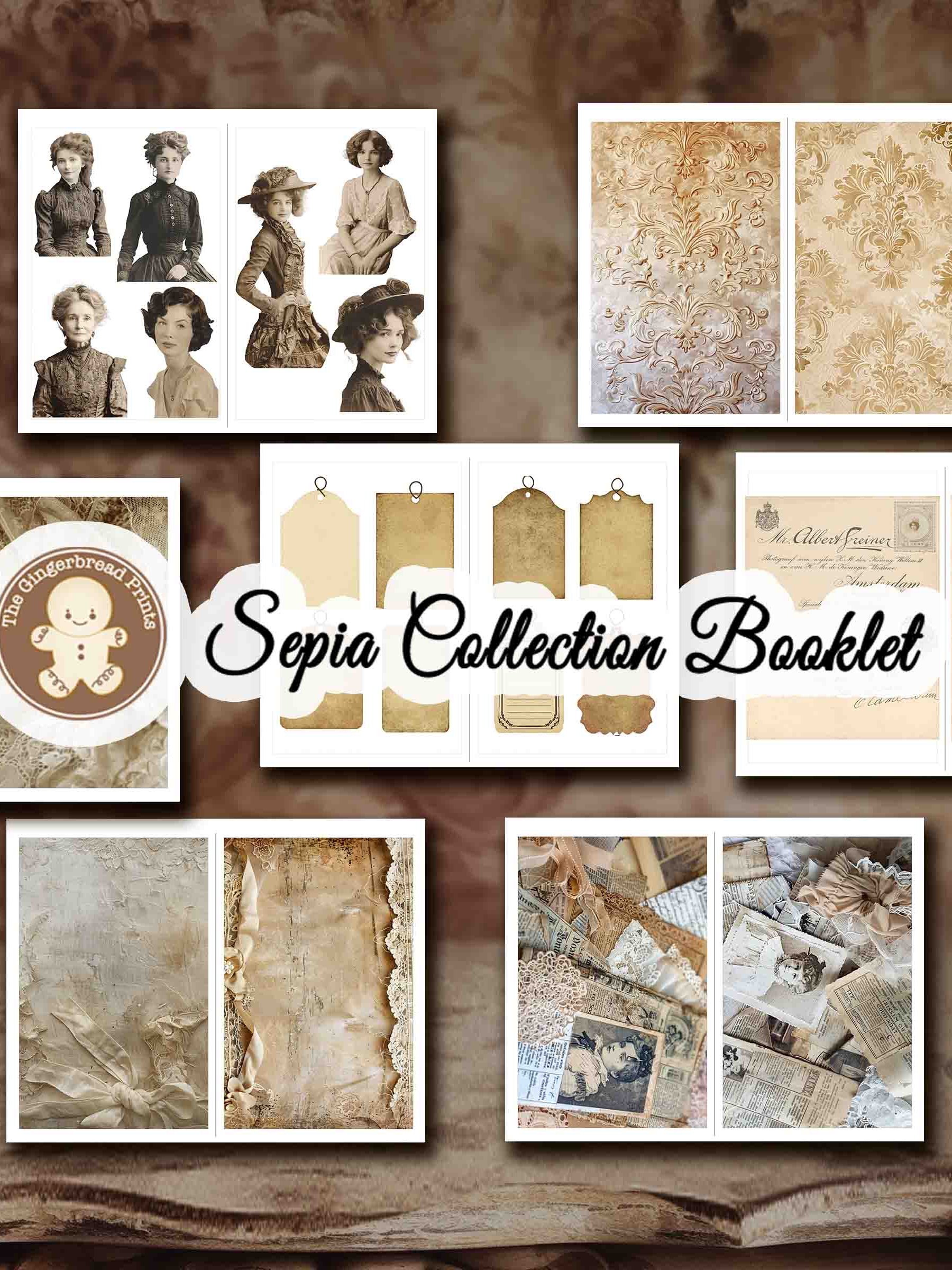 100+ Sepia images booklet digital download product image (6)