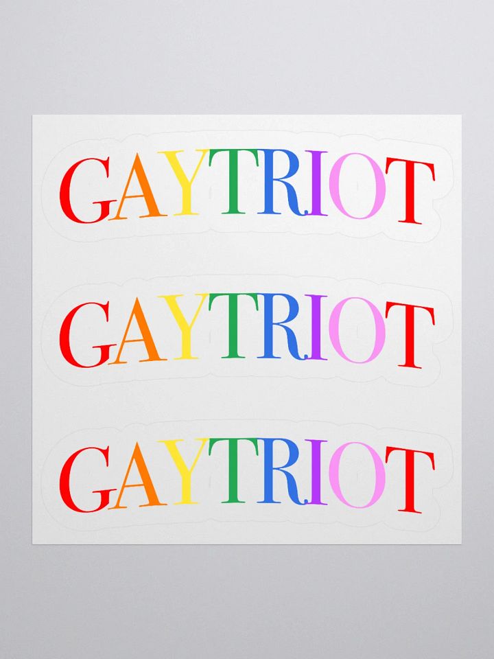 Gaytriot Kiss Cut Stickers product image (5)
