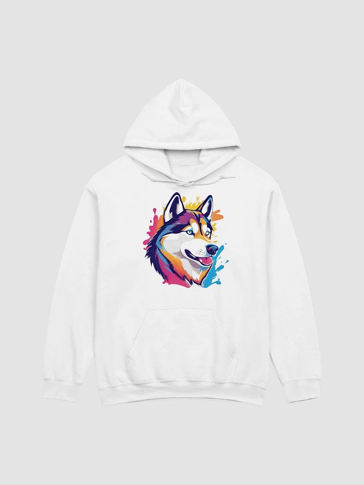 Colorful Siberian Husky Classic Hoodie product image (50)
