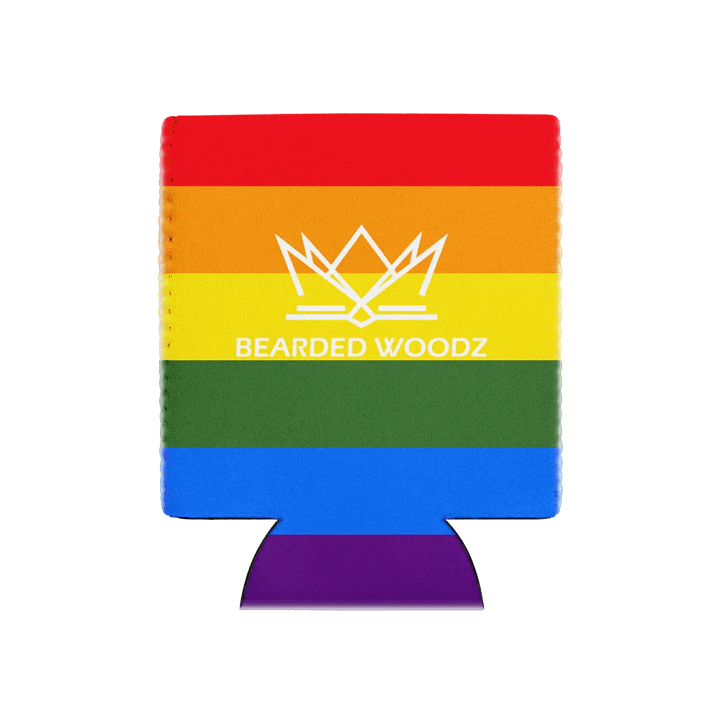 Coozie Can Cooler (Design: Bearded Woodz) Custom Pride product image (1)